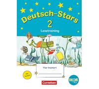 Deutsch-Stars - BOOKii-Ausgabe - 2. Schuljahr. Lesetraining. Übungsheft mit Lösungen