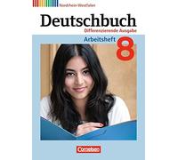 Deutschbuch 8. Schuljahr. Arbeitsheft mit Losun, Dick, Fulde, Lichtenst PB.