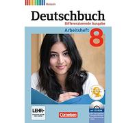 Deutschbuch 8. Schuljahr. Arbeitsheft mit Losun, Dick, Fulde, Lichtenste.