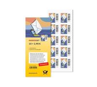 Deutsche Post Maxibrief Postage Stamps 10 x 2.90 € Self-Adhesive for Franking Maxi Letters up to 1,000 g within Germany, Set of 10 Stamps