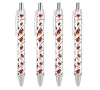 Deutschland Ea-gles Germany Flag Ballpoint Pens Retractable Black Medium Point Stationery And Office Supplies 1/2/4PCS