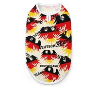 Deutschland Ea-gles Germany Flag Cute Printed Dog Shirt Clothes Lightweight Sleeveless Pet Tank Top for Small Medium Large Pets