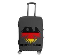 Deutschland Ea-gles Germany Flag Luggage Cover Elastic Suitcase Protectors Anti-Scratch Fits 18-32 Inch Case