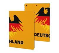 Deutschland Ea-gles Germany Flag Printed Tablet Cases Compatible with iPad Series Slim Trifold Stand Protective Cover