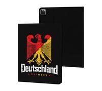 Deutschland Germany Flag Cute Tablet Case Compatible with iPad | No Pencil Holder Slim TPU Protective Cover Suitable for iPad iPad 9th/ 8th/ 7th/2020/Pro 2020/Pro 2021/Air4/Air5