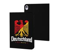 Deutschland Germany Flag Cute Tablet Case Compatible with iPad | No Pencil Holder Slim TPU Protective Cover Suitable for iPad iPad 9th/ 8th/ 7th/2020/Pro 2020/Pro 2021/Air4/Air5