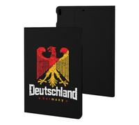 Deutschland Germany Flag Cute Tablet Case Compatible with iPad | No Pencil Holder Slim TPU Protective Cover Suitable for iPad iPad 9th/ 8th/ 7th/2020/Pro 2020/Pro 2021/Air4/Air5