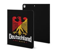Deutschland Germany Flag Printed Tablet Case with Pencil Holder Unisex Slim TPU Protective Cover Compatible with iPad 2020/Pro 2020/Pro 2021/Air4/Air5
