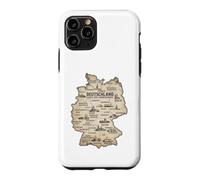Deutschland Karte Der Landeskinder Germany Vintage Map Case for iPhone 11 Pro
