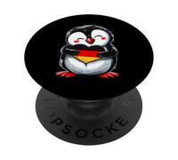 Deutschland Penguin Germany Flag German Pride PopSockets Adhesive PopGrip