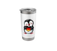 Deutschland Penguin Germany Flag German Pride Stainless Steel Insulated Tumbler
