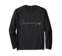 Deutschland Simple Love German Flag Heart on Germany Long Sleeve T-Shirt