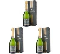 Deutz Brut Classic Champagne Non Vintage with Gift Pack, 75 cl (Pack of 3)
