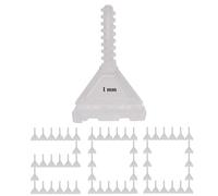 Deuvuo 200 Pcs 1mm Tile Spacer, Revolutionary 1mm Screws Tile Levelling System, Tile Installation Tool for Stones and Floors