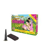 Dev Darshan Dhoop Incense Sticks with Desi Ghee - Traditional Coreless Hand Rolled Dhoop, Sweet Floral Fragrance for Prayer, Meditation, Yoga & Home Temple - Slow Burning, 20 Sticks Pack