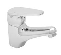 Deva Adore Chrome Basin Mixer Tap Hot & Cold Single Lever Handle with Press Top Waste-Silver Bathroom Sink Faucet ADORE113 - 12 Year Warranty