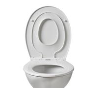 Deva by Methven Family Toilet Seat with Toddler Insert - Soft Close, Built-in Child Seat, One Button Quick Release, White Oval, Top Fixing, Easy Clean, Toddler Toilet Seat