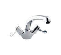 Deva DLT104 3-inch Lever Action Mono Sink Mixer Tap with Lever Chrome Finish