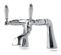 Deva Georgian Bath Filler Tap Chrome Finish Solid Brass - 3/4 BSP Traditional Large Lever Bathroom Sink Tap - Ceramic Valves - WRAS KIWA Certified - 12 Year Warranty GE08