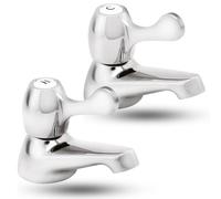 Deva DW300/017 Slotted Chrome 1 1/4 inch Basin Waste Complete with Brass Plug, Chain & Stay