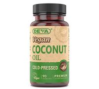 Deva Nutrition Vegan Virgin Coconut Oil Capsules, 90 Count