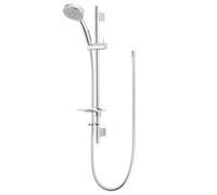 Deva Sense 5 Mode Luxury Shower Set Chrome Finish - Full Kit Includes Shower Head Full Metal Adjustable Riser 685mm Rail, Mounts & Sliders, Soap Dish & 1.5m PVC Hose