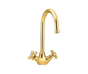 Deva SM057/501 Venetian Mono Kitchen Sink Mixer Tap with Gold Finish by Methven