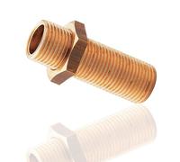 Deva SPE13 0.5-inch Brass Straight Nipple and Back Nut Bronze Finish