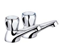 Deva Vitality Round Bath Taps (Pair) - Chrome