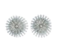 DevaCurl OXO Steel Soap Dispensing Palm Brush Refills, 2-Pack, 18/8 Stainless Steel, White, 2 Count (Pack of 1)