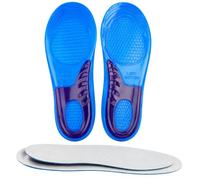 DEVAM Gel Orthotic Insoles with Arch Support & Heel Cushion, Shock Absorbing Honeycomb Shoe Inserts, Trim to Fit Comfort Insoles for Men & Women, Walking Running Work Shoes, 1 Pair (M)
