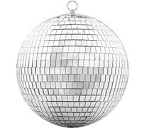 Devan 20CM Silver Mirror Ball - Disco Party Hanging Decorative Item for Wedding, Banquet & Home Party