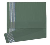 Devant Sport Towels Extra Large Caddy Golf Towel, Olive/Light Blue & White Stripes