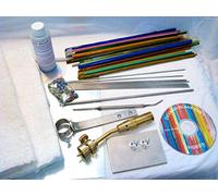 Devardi Glass Lampworking, Blowing, Beadmaking COE 104 Beginner Starter Kit - Basic