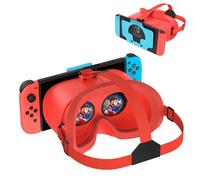 DEVASO Upgraded VR Headset for Nintendo Switch & Switch OLED Model, Switch Virtual Reality Glasses with Adjustable HD Lenses and Comfortable Head Strap, Labo VR Kit 3D Goggles for Switch Accessories