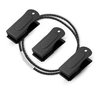 Devault Gear Black Dog Clicker with Necklace (3 Pack) - Clickers for Pet Training - Dog Training & Behavior Aids Easy to Carry with You Anywhere - Teach Your Dog Tricks or Reward His Behavior