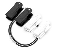Devault Gear Dog Clicker Black & White with Necklace (4 Pack) - Clickers for Pet Training - Dog Training & Behavior Aids Easy to Carry with You Anywhere - Teach Your Dog Tricks or Reward His Behavior