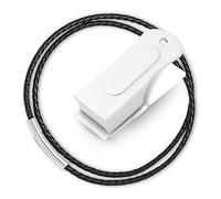 Devault Gear White Dog Clicker with Necklace - Clickers for Pet Training - Dog Training & Behavior Aids Easy to Carry with You Anywhere - Teach Your Dog Tricks or Reward His Behavior
