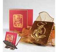Devdutt Pattanaik Hanuman Chalisa Gift Box, Miniature Hanuman Chalisa Book in a Beautifully Sculpted Hanuman Chalisa Box with Book Stand, Indian Gift, Diwali Gift for Family