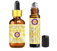 Deve Herbes Abundance - Essential Oil Blend for Success & Wealth with Orange, Cinnamon, Geranium, Nutmeg, Clove, Myrrh, Ylang Ylang, Patchouli, Ginger, Frankincense Essential Oils 10ml & 5ml