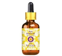 Deve Herbes Brahmi Oil (Bacopa monnieri) with Glass Dropper | Infused | Pure | Non-Sticky | Lightweight | for Hair Care Routines | Men & Women | Traditional Use | Natural | 30ml