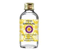 Deve Herbes Devprayag Gangajal Holy Ganga Water from the Origin of River Ganga at Devprayag in Clear Glass Bottle 100ml (3.38oz)