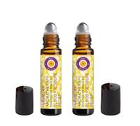 Deve Herbes HIGH Blood Pressure Relief - Aromatherapy Essential Oil Blend of Vetiver, Clary Sage, Ylang Ylang & Geranium Essential Oils (Pack of Two) 10ml X 2 (0.66 oz)
