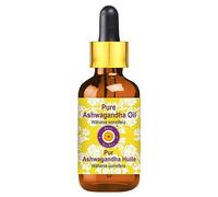 Deve Herbes Pure Ashwagandha Oil (Withania somnifera) Non-Sticky | Non-Greasy | for Hair, Skin, Massage & DIY Use 100ml with Glass Dropper