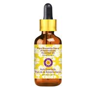 Deve Herbes Pure Boswellia Sacra (Frankincense) Essential Oil (Boswellia Sacra) with Glass Dropper Steam Distilled Natural Therapeutic Grade 10ml (0.33 oz)