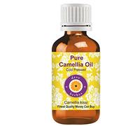 Deve Herbes Pure Camellia Oil (Camellia kissi) Cold Pressed Natural Undiluted For Diluting Essential Oils For Hair, Skin & Massage Men & Women 100ml