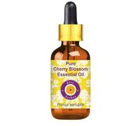Deve Herbes Pure Cherry Blossom Essential Oil (Prunus serrulata) Non-Sticky | Non-Greasy | Sweet Floral Aroma | for Aromatherapy, Perfumery, Relaxation & Blends 5ml with Glass Dropper