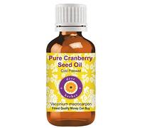 Deve Herbes Pure Cranberry Seed Oil (Vaccinium macrocarpon) Cold Pressed Natural Therapeutic Grade 30ml (1 oz)