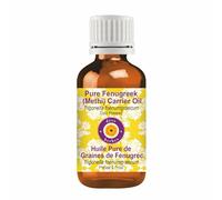 Deve Herbes Pure Fenugreek (Methi) Oil (Trigonella foenumgraecum) Cold Pressed Natural Therapeutic Grade 30ml (1 oz)