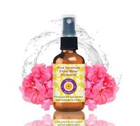 Deve Herbes Pure Geranium Floral Water (Hydrosol) (Pelargonium Graveolens) Natural Therapeutic Grade 50ml (1.69 oz)